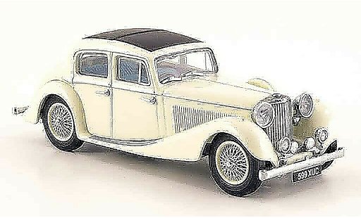 Jaguar SS Base 1/43 Oxford 2.5 saloon creme modelauto