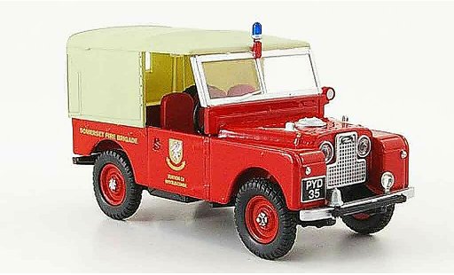 Land Rover 88 Base 1/43 Oxford Sommerset Fire Brigade pompier modelauto