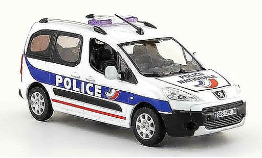 Peugeot Partner Base 1/43 Norev politie nationale politie 2008 modelauto