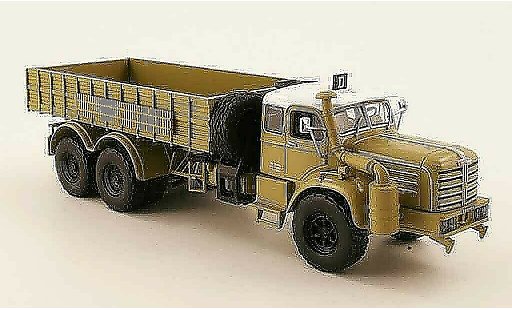 Berliet GBO camion 1/43 Norev 15 6x4 HC beige 1957 modelauto