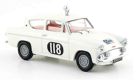 Ford Anglia 105E 1/43 Vanguards 105 E No.118 Damencup Rally England 1959 modelauto