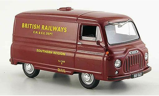 Morris J2 Van 1/43 Vanguards rood British Railways Region Sud 1962 modelauto