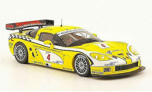 Chevrolet Corvette course 1/43 IXO C6 R No.4 winnaar FIA GT Paul Ricard 2006 modelauto