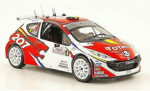 Peugeot 207 S2000 1/43 IXO No.4 Total Rally Monte Carlo 2009 F.Loix / I.Smets modelauto