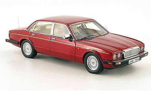 Jaguar XJ 40 1/43 Neo sovereign rood 1990 modelauto
