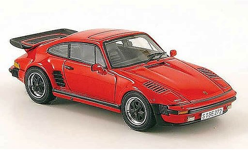 Porsche 911 Turbo 1/43 Neo SE Flatnose rood 1987 modelauto