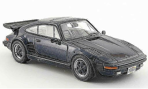 Porsche 911 Turbo 1/43 Neo SE Flatnose blauw 1987 modelauto