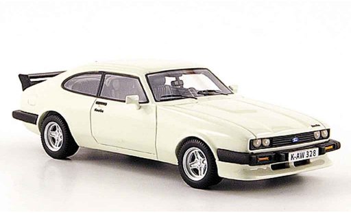 Ford Capri 2.8 Turbo 1/43 Neo MK III wit 1981 modelauto