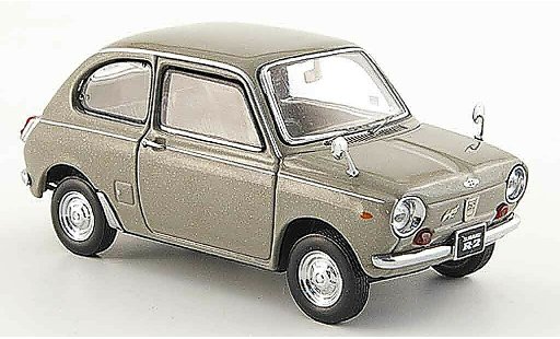 Subaru R2 Super Deluxe 1/43 Ebbro grijs 1969 modelauto
