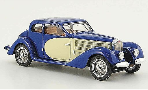 Bugatti 57 Ventoux 1/43 Luxcar SC blauw wit 1938 modelauto