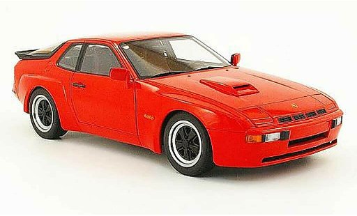 Porsche 924 1980 1/18 Autoart carrera gt rood modelauto