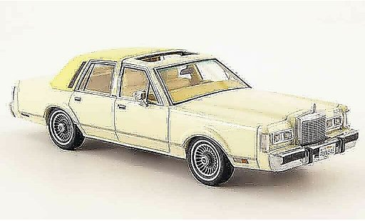 Lincoln Town Car 1982 1/43 Neo creme modelauto