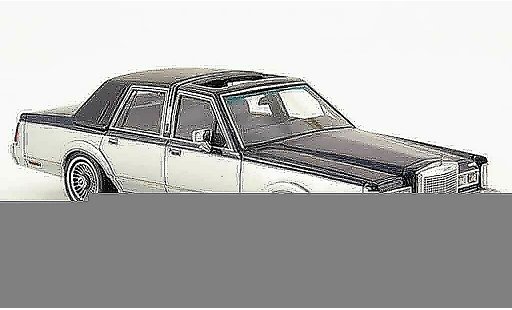Lincoln Town Car 1982 1/43 Neo blauw grijs modelauto