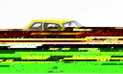 Opel Ascona B SR 1/43 Neo geel 2 turig liavec. auflage 300 1980 modelauto