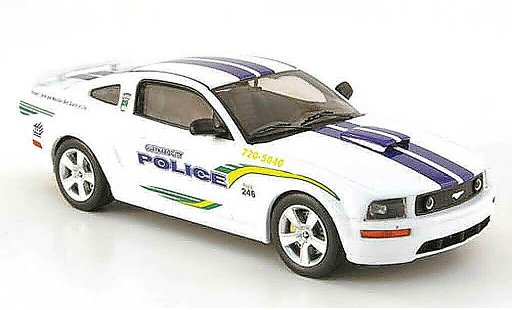 Ford Mustang Police 1/43 IXO Guaynabo City - Puerto Rico Politie 2006 modelauto