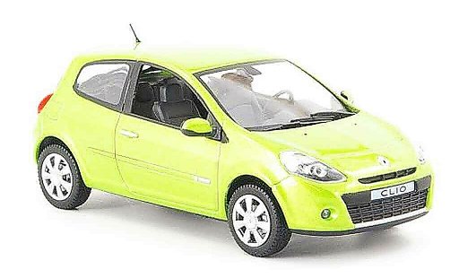 Renault Clio Base 1/43 Norev groen 2009 modelauto