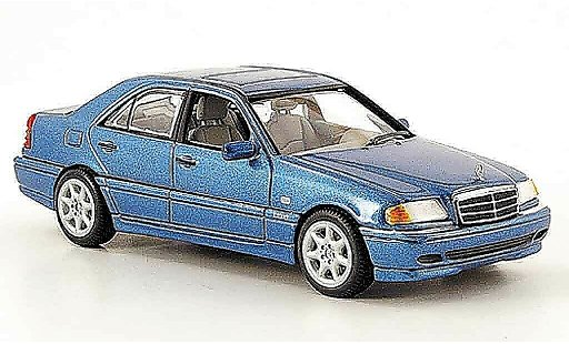Mercedes Classe C Base 1/43 Minichamps (W 202) blauw 1997 modelauto