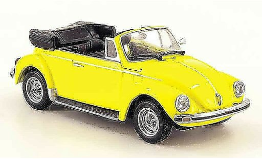 Volkswagen Coccinelle Cabriolet 1/43 Minichamps 1303 geel 1974 modelauto
