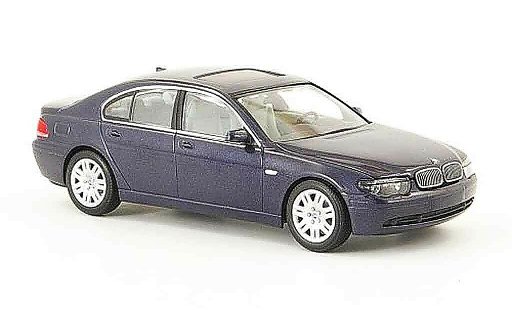 Bmw 735 E65 1/43 Minichamps i blauw grijs 2001 modelauto