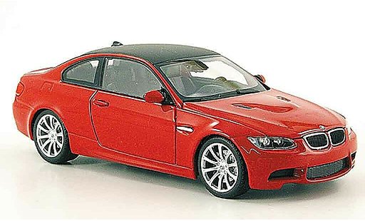 Bmw M3 coupe 1/43 Minichamps E92 rood 2007 modelauto