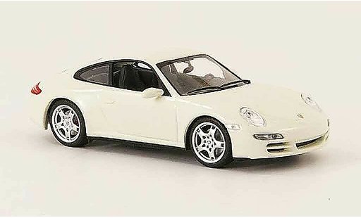 Porsche 911 4S 1/43 Minichamps Carrera Coupe wit 2005 modelauto