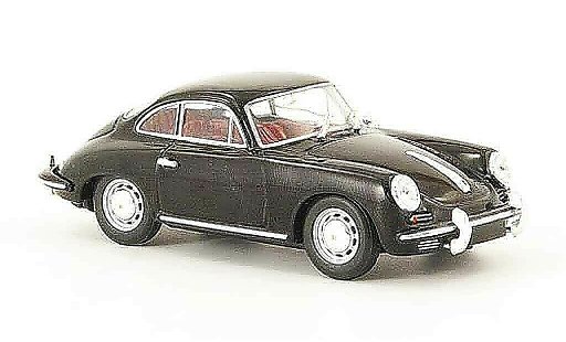 Porsche 356 1963 1/43 Minichamps C Coupe zwart modelauto