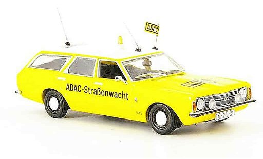 Ford Taunus TC1 1/43 Minichamps (TC) Turnier geel ADAC modelauto