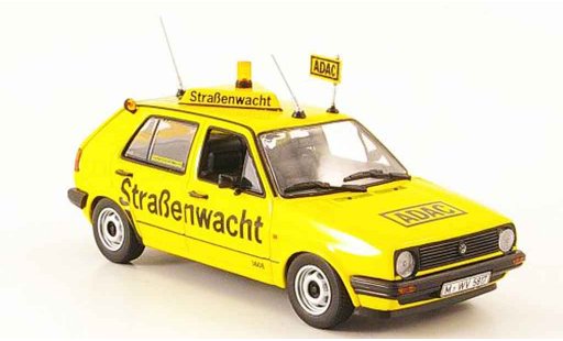 Volkswagen Golf Base 1/43 Minichamps geel adac 1985 modelauto