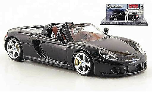 Porsche Carrera GT Base 1/43 Minichamps zwart avec Figur The Stig modelauto