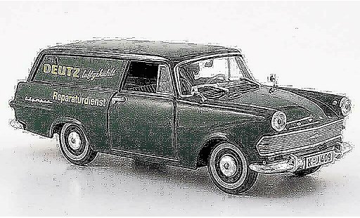 Opel Rekord P2 1/43 Starline p 2 caravan groen deutz reparaturservice 1960 modelauto