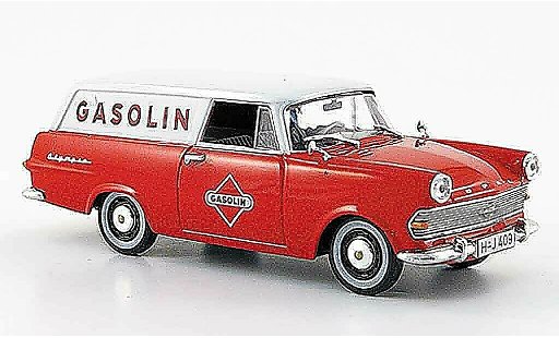 Opel Rekord P2 1/43 Starline p 2 caravan rood wit gasolin 1960 modelauto