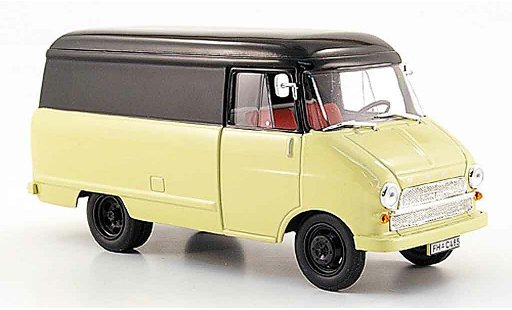 Opel Blitz Base 1/43 Starline bestelwagenwagen a beige zwart 1960 modelauto