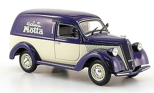 Lancia Ardea Base 1/43 Starline 800 furgoncino blauw wit gelati motta 1951 modelauto