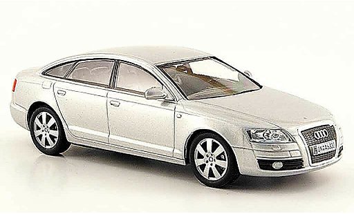 Audi A6 berline 1/43 Solido grijs metallic 2006 modelauto