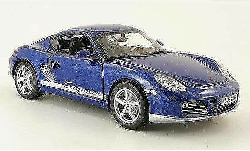 Porsche Cayman Base 1/18 Yat Ming blauw 2009 modelauto