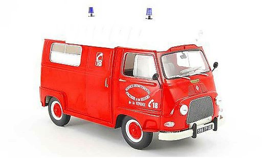 Renault Estafette Base 1/18 Norev pompier service departemental dincendie et de secours 1968 modelauto