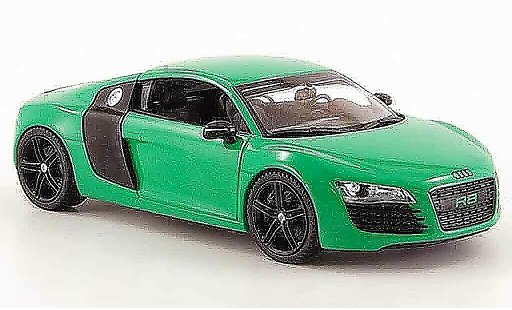 Audi R8 coupe 1/43 Schuco groen zwart modelauto