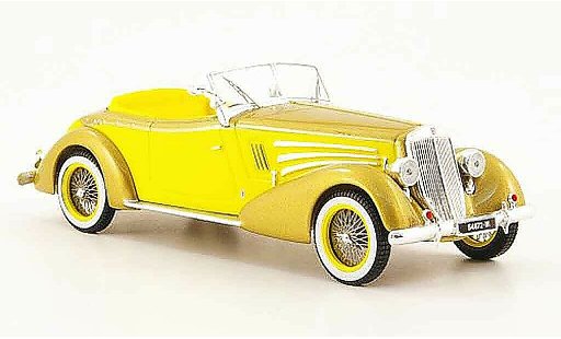 Lancia Astura Pininfarina 1/43 ixo or geel 1934 modelauto