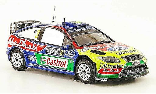 Ford Focus RS WRC 1/43 ixo 09 No.3 winnaar Akropolis Rally 2009 modelauto