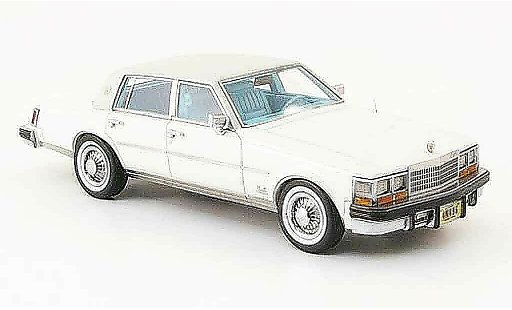 Cadillac Seville Elegante 1/43 Neo 1978 MK I wit grijs modelauto