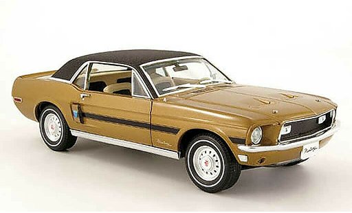 Ford Mustang GT 1/18 Greenlight or/zwart high country special modelauto