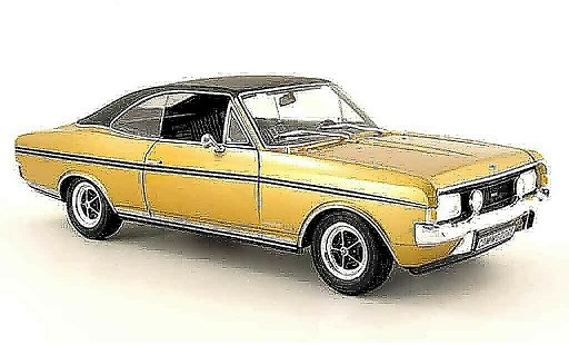 Opel Commodore A 1/18 Revell gs e or zwart mcw sondermodell 1970 modelauto