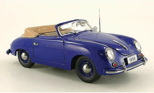 Porsche 356 1950 1/18 Signature cabriolet blauw (premium) modelauto