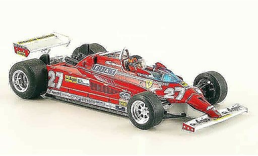 Ferrari 126 CK 1/43 Brumm turbo no.27 g.villeneuve gp monte carlo modelauto