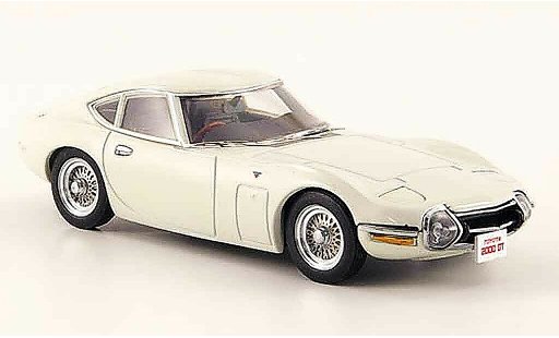 Toyota 2000 GT Prototype 1/43 Ebbro prototyp wit modelauto