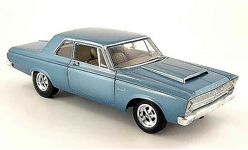 Plymouth Belvedere Super Stock 1/18 Highway 61 hemi dd1 blauw 1965 modelauto