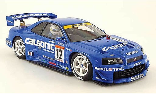 Nissan Skyline R34 1/18 Autoart JGTC gt-r no.12 calsonic k.hoshino 2002 modelauto