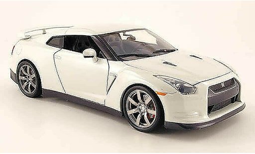 Nissan Skyline R35 1/18 Jada Toys gt-r wit 2009 modelauto