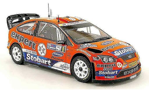 Ford Focus RS WRC 1/18 Sun Star 08 no.6 expert rallye zilverinien 2009 modelauto