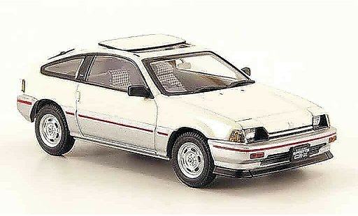 Honda CR-X Ballade 1/43 Ebbro 1.5i wit grijs metallic 1983 modelauto